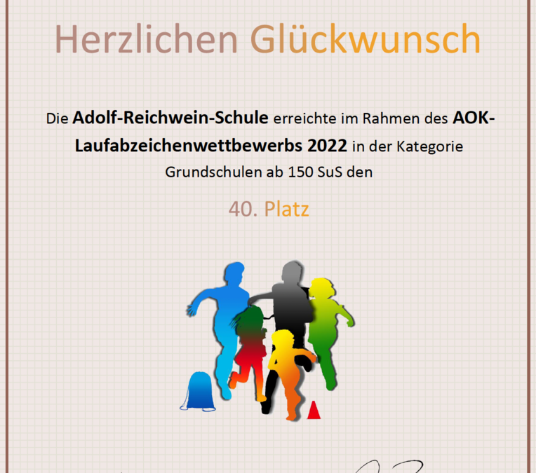 AOK Laufabzeichenwettbewerb 2022